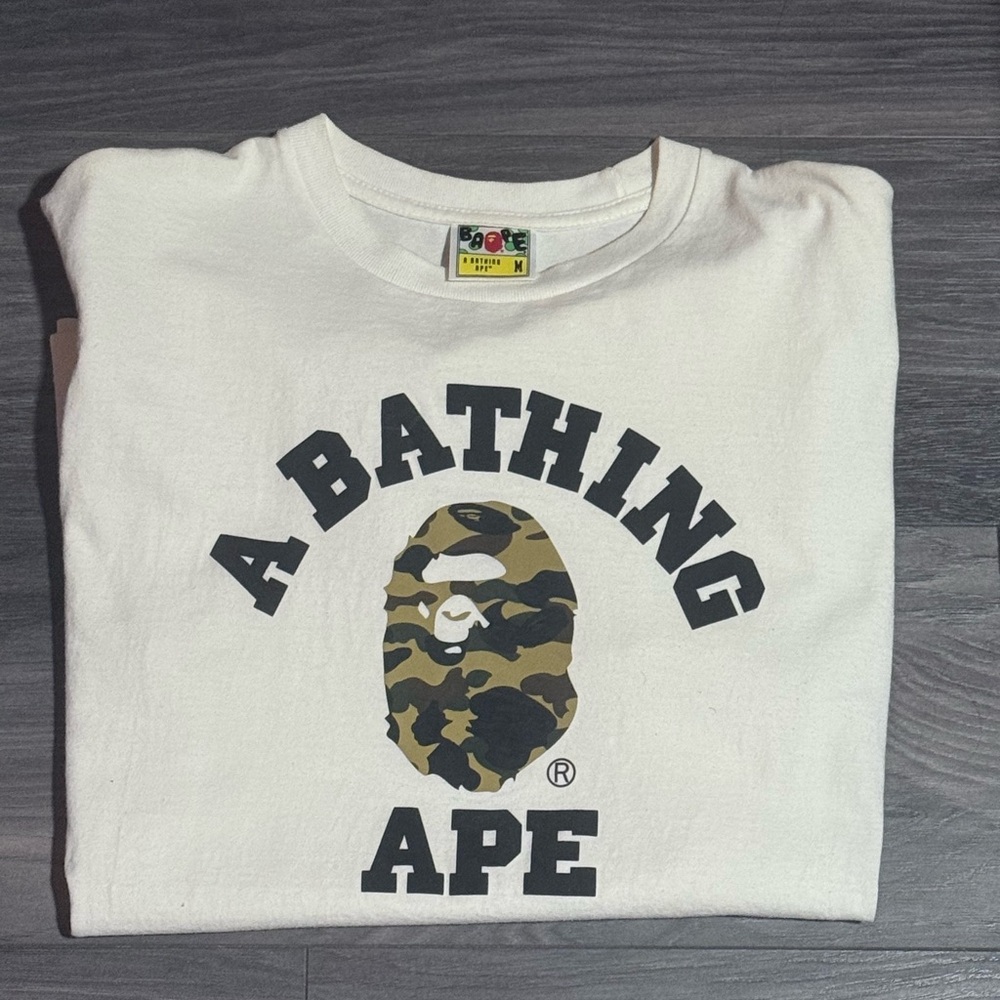 A Bathing Ape Reflective Camo College Tee